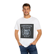 Chromium Gleam Cat Unisex Garment-Dyed T-Shirt