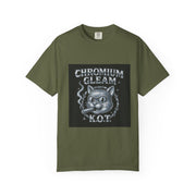 Chromium Gleam Cat Unisex Garment-Dyed T-Shirt