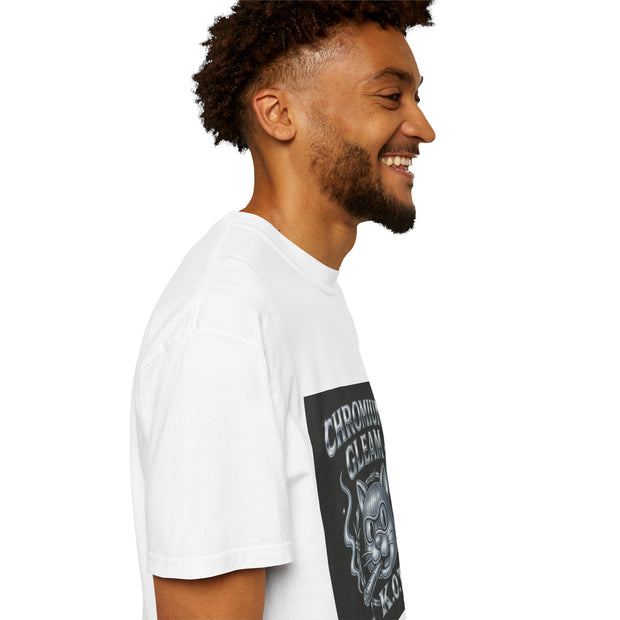 Chromium Gleam Cat Unisex Garment-Dyed T-Shirt