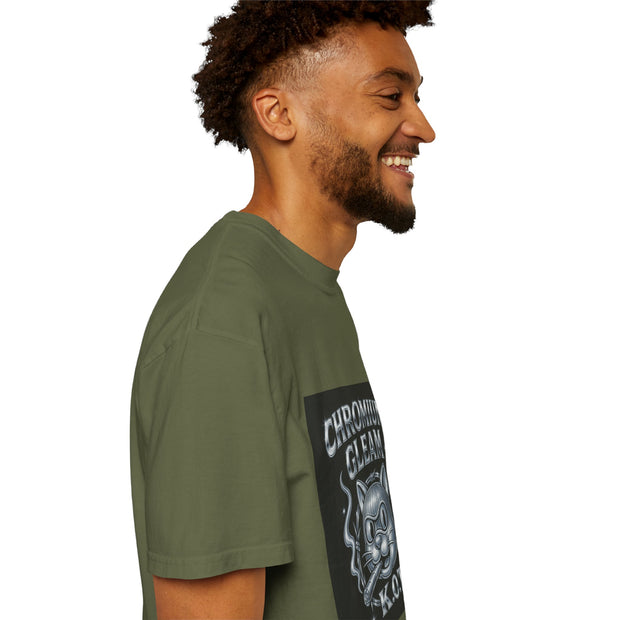 Chromium Gleam Cat Unisex Garment-Dyed T-Shirt