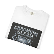 Chromium Gleam Cat Unisex Garment-Dyed T-Shirt