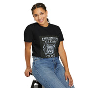 Chromium Gleam Cat Unisex Garment-Dyed T-Shirt
