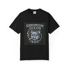 Chromium Gleam Cat Unisex Garment-Dyed T-Shirt